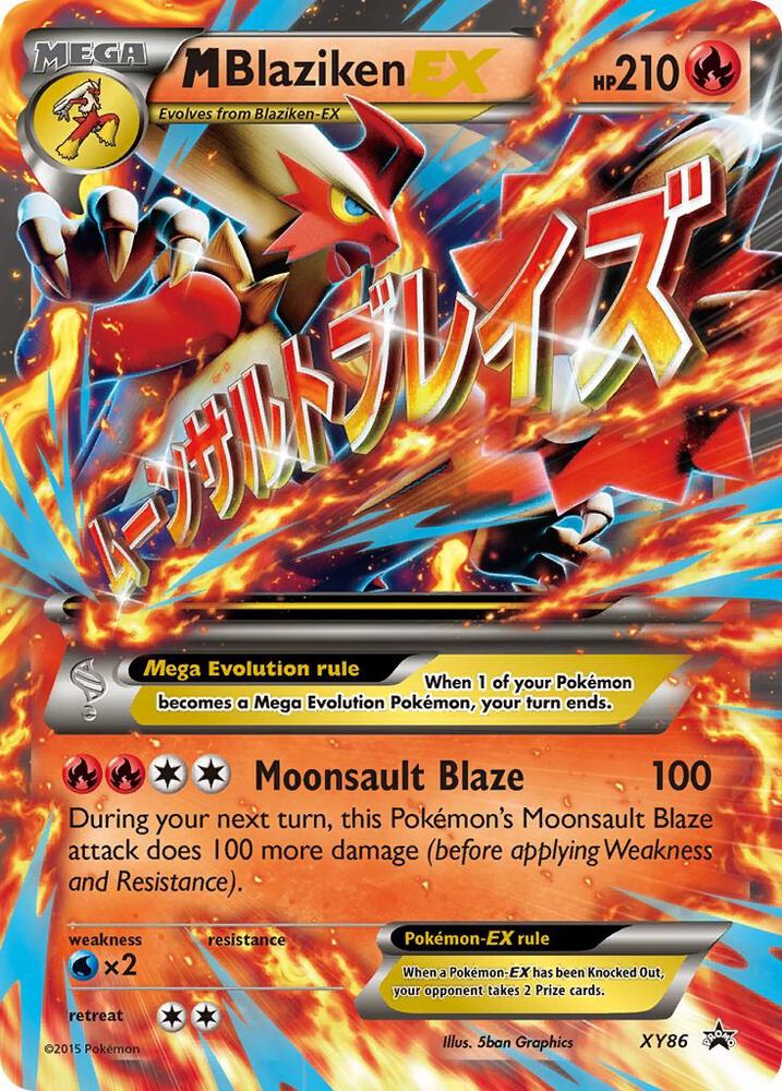 M Blaziken EX, XY Promos XY86