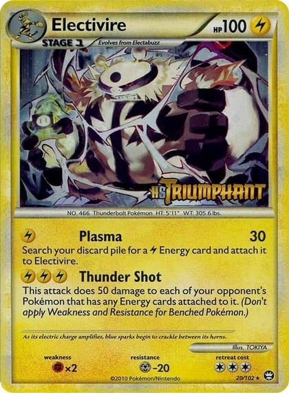 Electivire - 20/102 (Prerelease), HGSS Promos 20/102