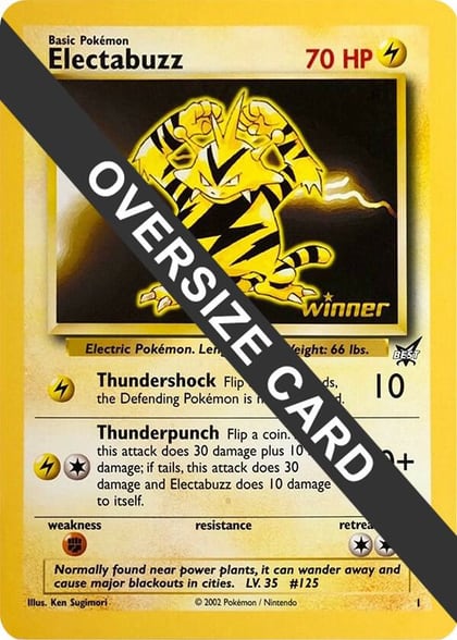 Electabuzz - 1 (Best of Game 1 Promo), Jumbo Cards 001