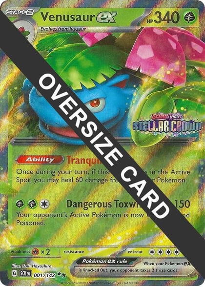 Venusaur ex, Jumbo Cards 001/142