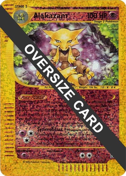 Alakazam - 1/12 (Box Topper), Jumbo Cards 001/012