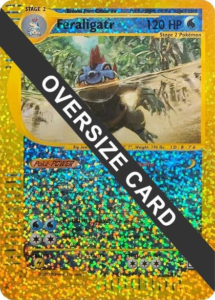 Feraligatr - 2/12 (Box Topper), Jumbo Cards 002/012