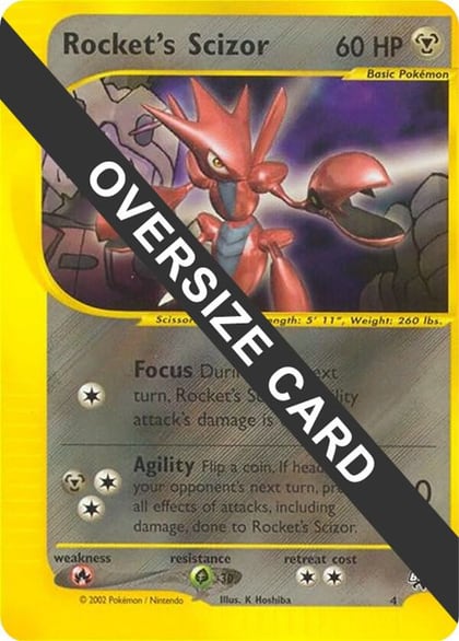 Rocket's Scizor - 4, Jumbo Cards 004