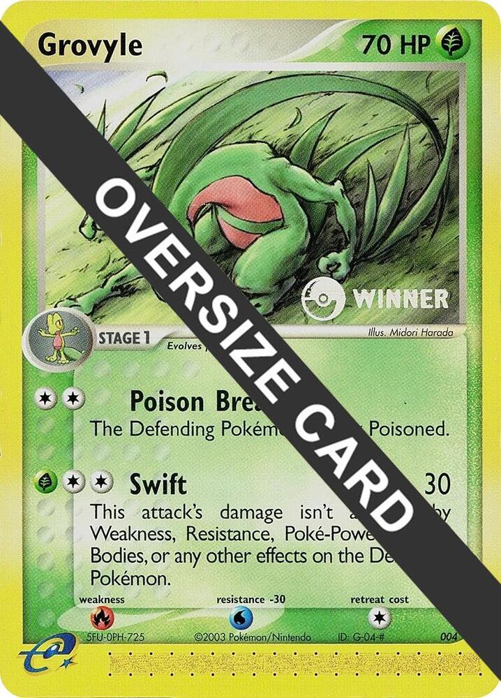 Grovyle - 004 (e-League) [Winner], Jumbo Cards 004