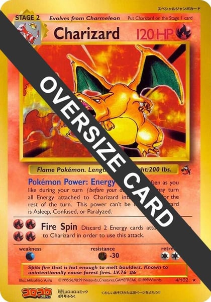 Charizard - 4/102 (CoroCoro Promo), Jumbo Cards 004/102