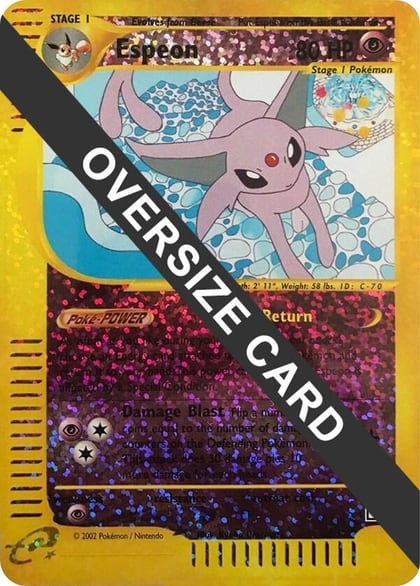 Espeon - 6/12 (Box Topper), Jumbo Cards 006/012