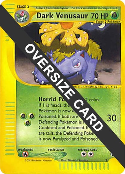Dark Venusaur - 7 (Best of Game 7 Promo), Jumbo Cards 007
