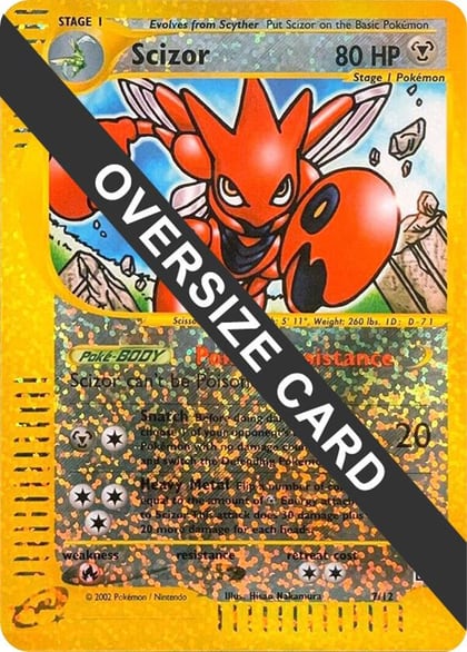 Scizor - 7/12, Jumbo Cards 007/012