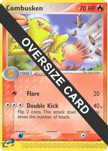 Combusken - 009 (Nintendo Black Star Promo), Jumbo Cards 009