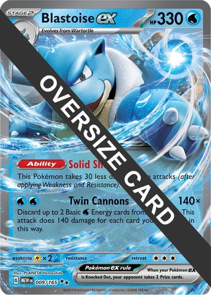Blastoise ex - 009/165, Jumbo Cards 009/165