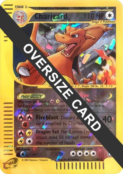Charizard - 9/12 (Box Topper), Jumbo Cards 009/012