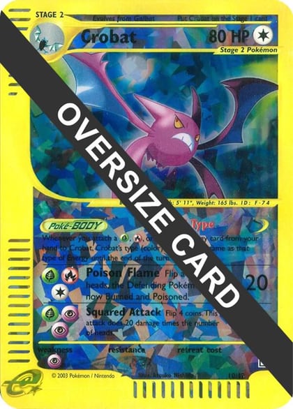 Crobat - 10/12 (Box Topper), Jumbo Cards 010/012