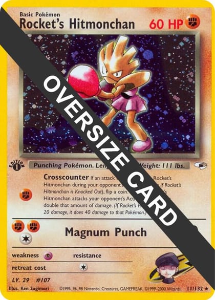 Rocket's Hitmonchan - 11/132, Jumbo Cards 011/132