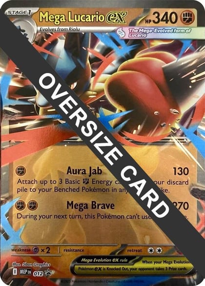 Mega Lucario ex - 012, Jumbo Cards 012