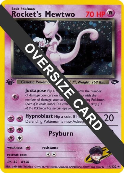 Rocket's Mewtwo - 14/132, Jumbo Cards 014/132