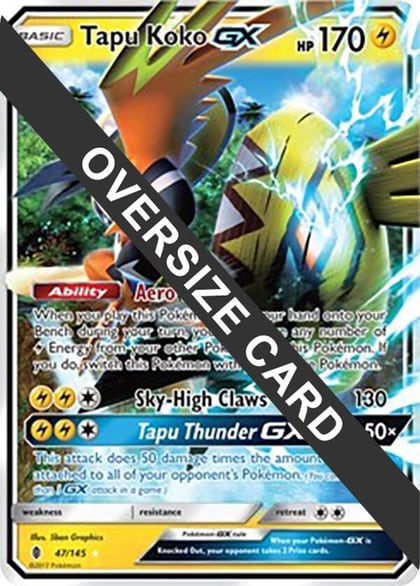 Tapu Koko GX - 47/145, Jumbo Cards 047/145