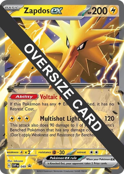 Zapdos ex - 049, Jumbo Cards 049