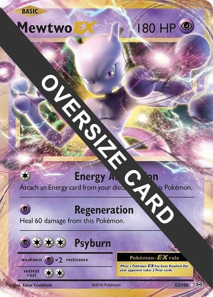 Mewtwo EX - 52/108, Jumbo Cards 052/108