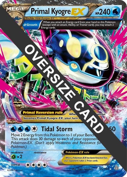 Primal Kyogre EX - 55/160, Jumbo Cards 055/160