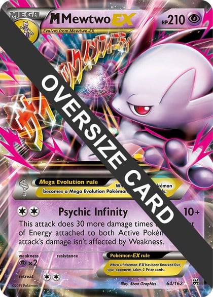 M Mewtwo EX - 64/162, Jumbo Cards 064/162