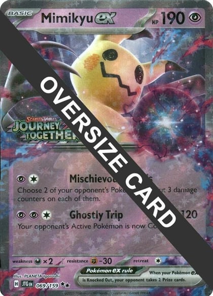 Mimikyu ex (Journey Together Stamped), Jumbo Cards 069/159