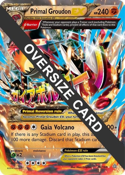 Primal Groudon EX - 86/160, Jumbo Cards 086/160