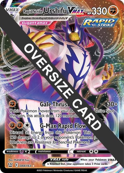 Rapid Strike Urshifu VMAX - 088/163, Jumbo Cards 088/163
