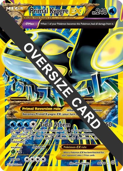 Primal Kyogre EX - 96/98, Jumbo Cards 096/098