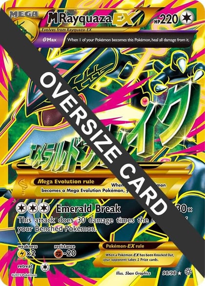 M Rayquaza EX - 98/98, Jumbo Cards 098/098