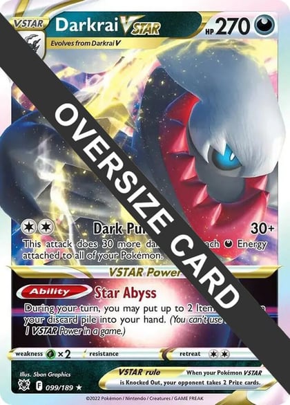Darkrai VSTAR - 099/189, Jumbo Cards 099/189