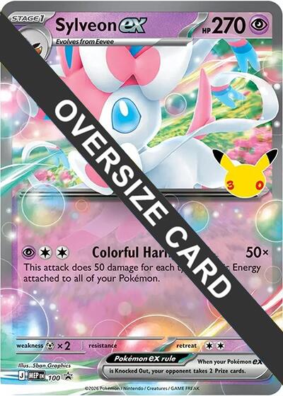 Sylveon ex - 100 (30th Celebration), Jumbo Cards 100