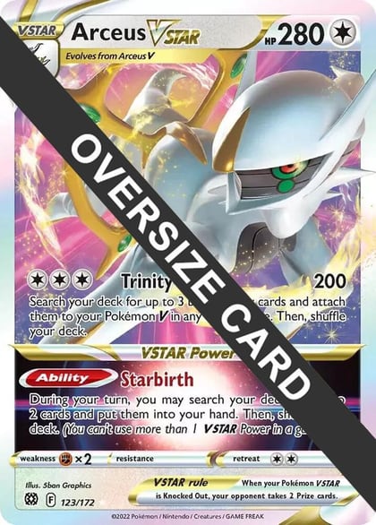 Arceus VSTAR - 123/172, Jumbo Cards 123/172