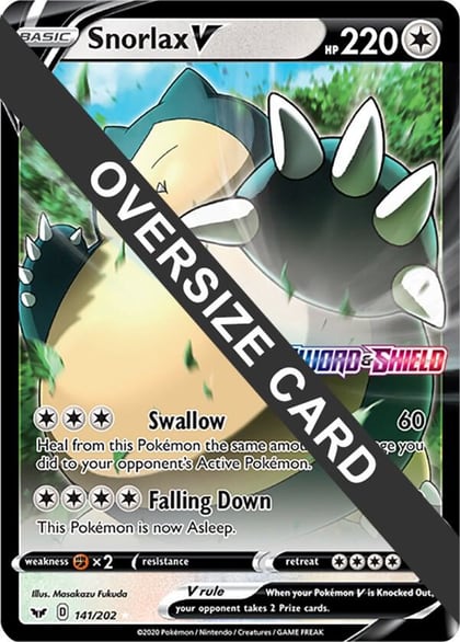 Snorlax V - 141/202, Jumbo Cards 141/202