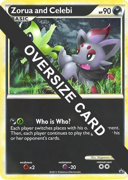 Zorua and Celebi (Black and White Tour Promo), Jumbo Cards #211494