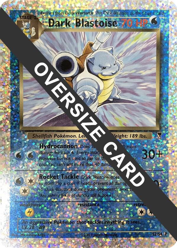 Dark Blastoise - S2/S4 (Box Topper), Jumbo Cards S2/S4