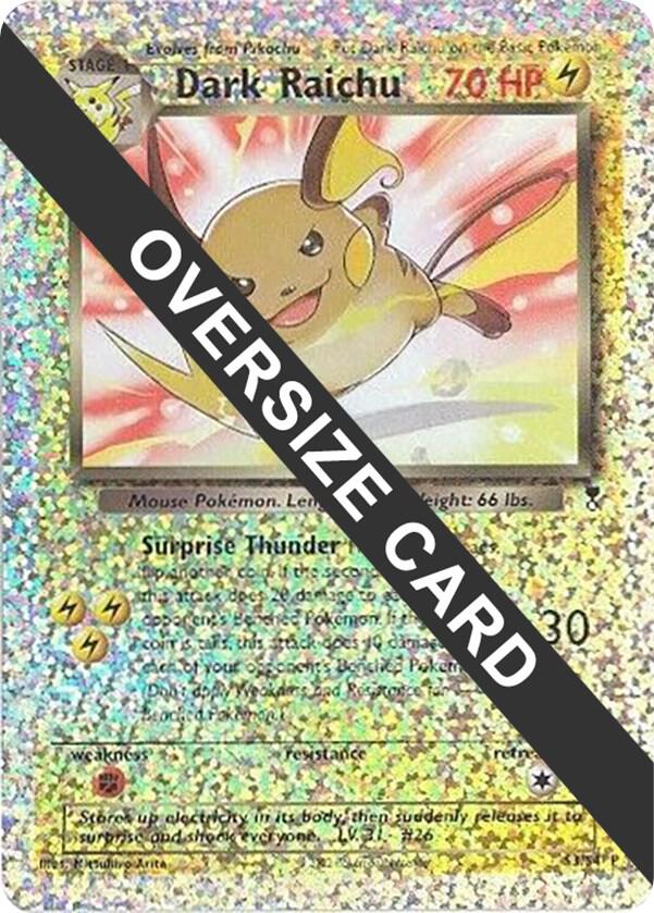 Dark Raichu - S3/S4 (Box Topper), Jumbo Cards S3/S4