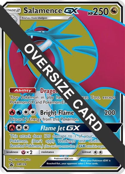 Salamence GX - SM139 (SM Black Star Promo), Jumbo Cards SM139