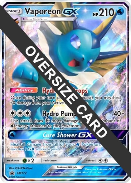 Vaporeon GX - SM172, Jumbo Cards SM172