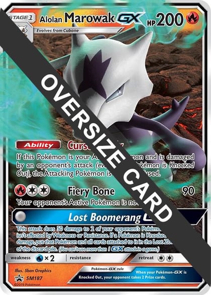 Alolan Marowak GX - SM187, Jumbo Cards SM187