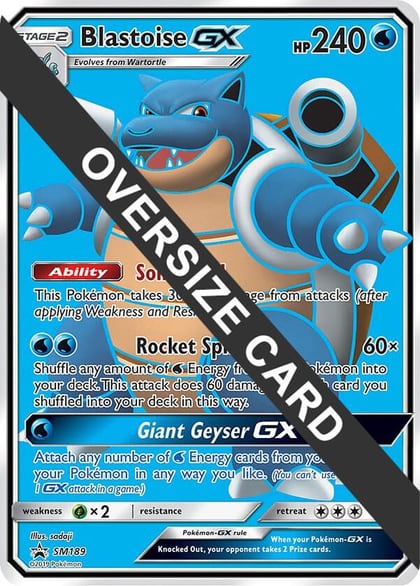 Blastoise GX - SM189 (Black Star Promos), Jumbo Cards SM189