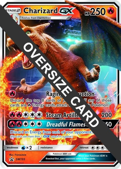 Charizard GX - SM195 (SM Black Star Promo), Jumbo Cards SM195