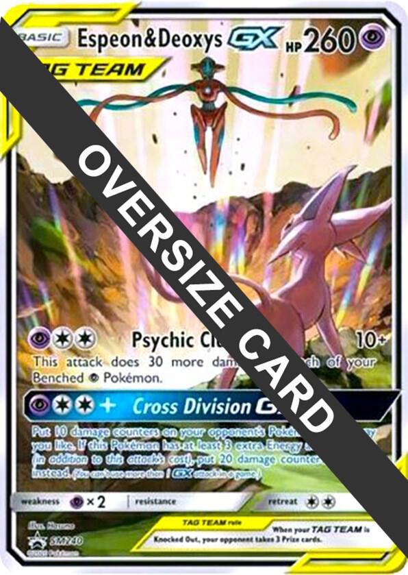 Espeon & Deoxys GX Oversized - SM240 (SM Black Star Promo), Jumbo Cards SM240