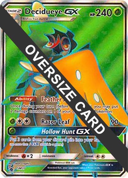 Decidueye GX - SM37 (SM Black Star Promo), Jumbo Cards SM37
