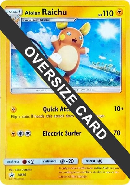Alolan Raichu - SM65, Jumbo Cards SM65