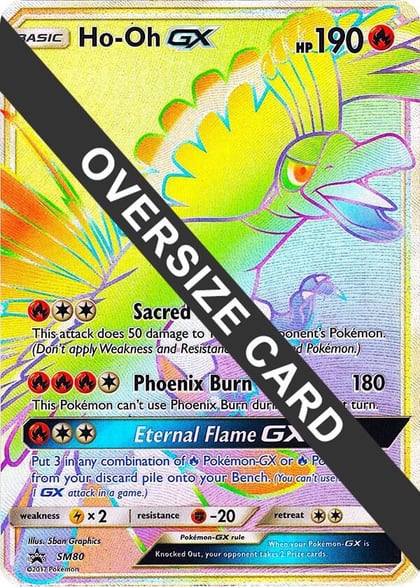 Ho-Oh GX - SM80 (SM Black Star Promo), Jumbo Cards SM80
