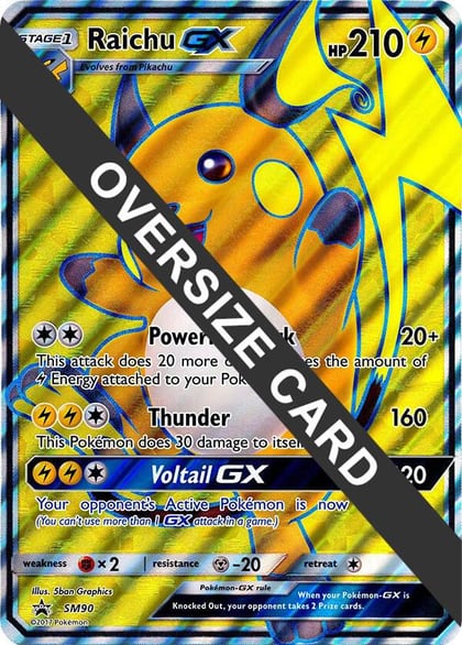 Raichu GX - SM90, Jumbo Cards SM90