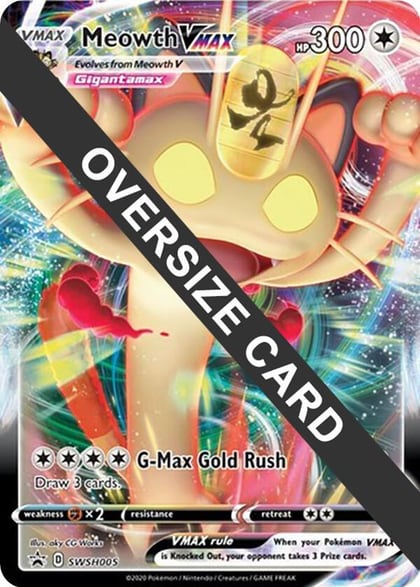 Meowth VMAX - SWSH005, Jumbo Cards SWSH005