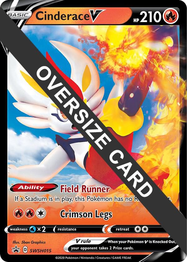 Cinderace V - SWSH015, Jumbo Cards SWSH015