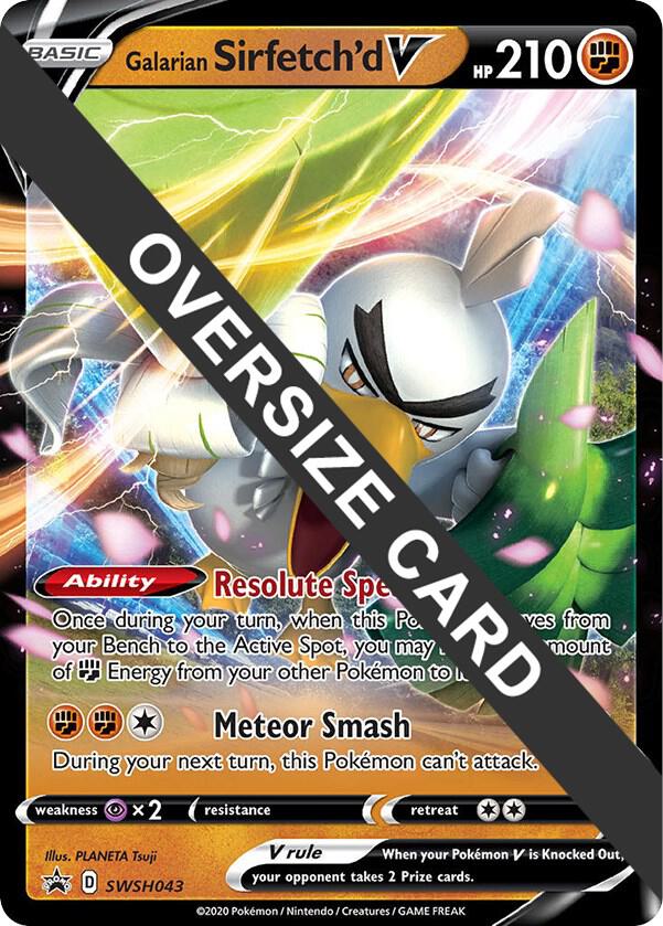 Galarian Sirfetch'd V - SWSH043, Jumbo Cards SWSH043