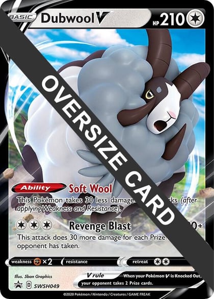 Dubwool V - SWSH049, Jumbo Cards SWSH049